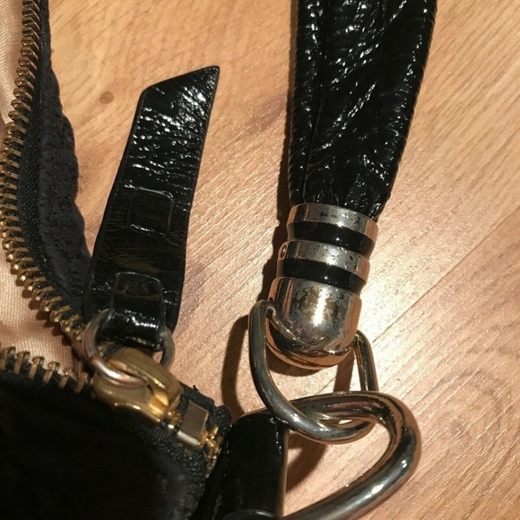 Stuart WeitzmanBlack Quilted Fabric Hobo Bag - Picture 10 of 16